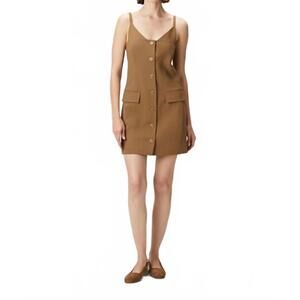 NEW NANUSHKA peitho mini dress in brown